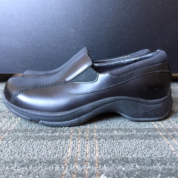Dansko Kim Black Pull-Up Leather Shoes - Picture 2 of 7